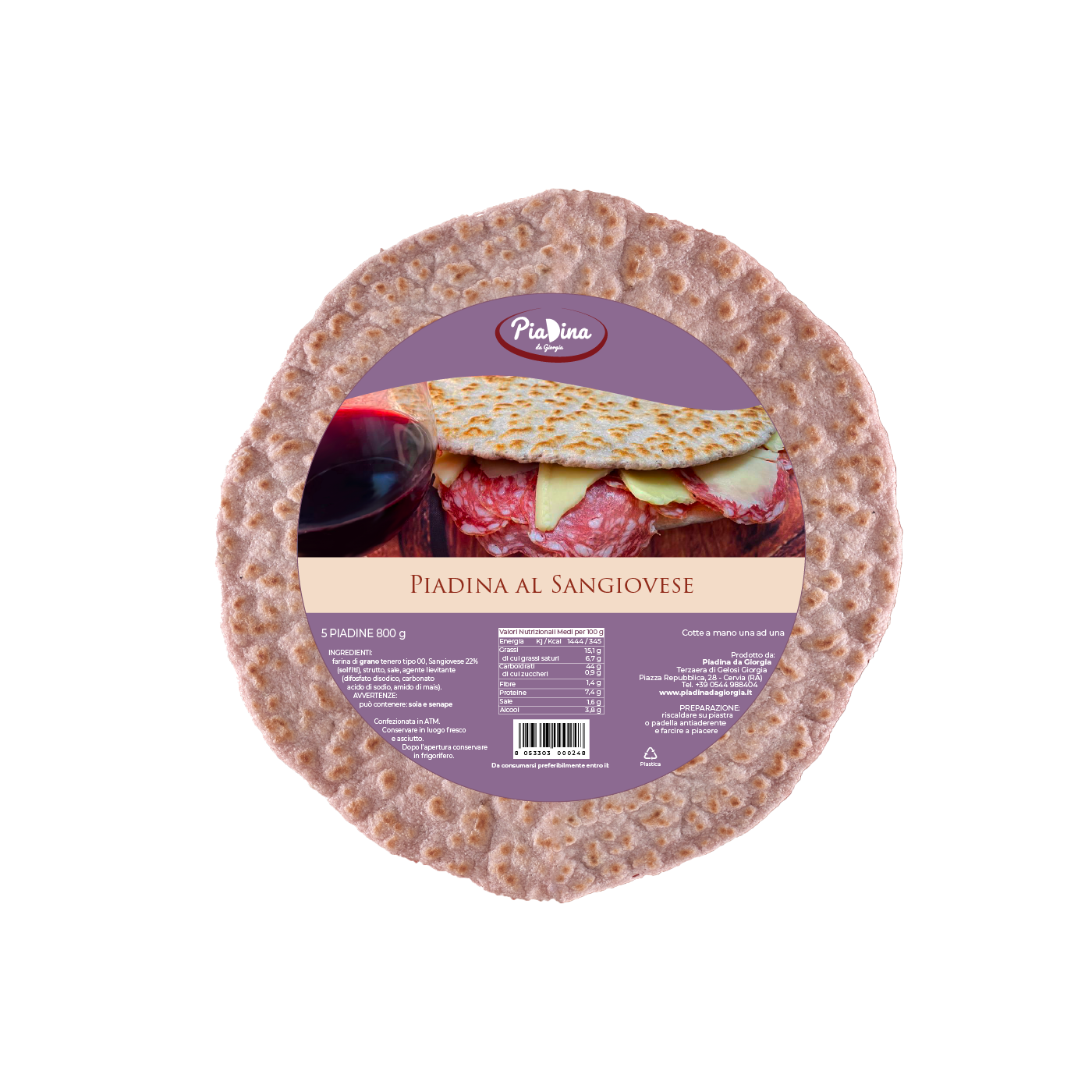 Piadina mit Sangiovese